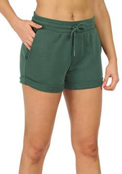 icyzone Damen Sport Kurze Hose Laufshorts Jogginghose Sommer Sportshorts Atmungsaktiv Running Gym Shorts (S, Fir) von icyzone