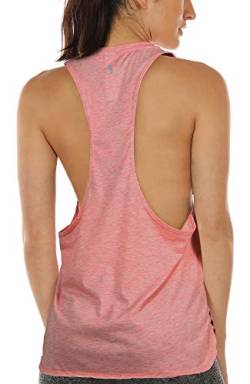 icyzone Sport Tank Top Damen Locker - Yoga Fitness Shirt atmungsaktive Sport Tops (S, Pale Blush) von icyzone