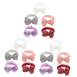 15 Stk Stirnband lila Schleife Schleifen für die Haare Babyschleifen Haarbänder haarschmuck Haarschleifen Headwraps Baby-Dusche-Geschenk binden Schal Krawatte neugeboren Nylon von ifundom