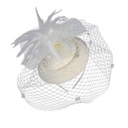 ifundom 1stk Haarnadel Mit Blumenhut Party Haarband 20s Stirnb?nder Für Frauen Fascinator Stirnband 1920 Frauen Stirnband Schleier Stirnband Damen Gittergewebe Mini Hochzeitskleid von ifundom