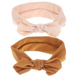 ifundom 2St Schleife Stirnband kinder haarschmuck hair accessories for girls Kopfschmuck für Babys baby kopfschmuck bowknot haarband Europäische Mode Schal Deckel neugeboren Stoff von ifundom