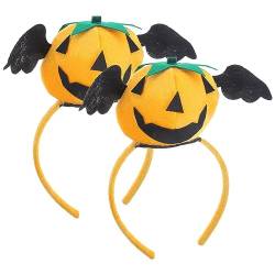 ifundom 2st Cosplay-party-stirnband Halloween-requisite Haarnadel-kopfschmuck Kürbis-kopfschmuck Halloween-haarband Kürbis-cosplay-kostüm Kürbis-haarband Fräulein Kleidung Polyester Flügel von ifundom