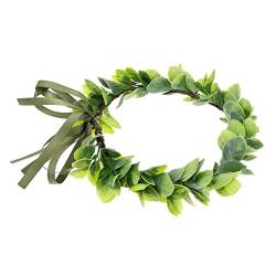 ifundom 4 Stück Braut Stirnband Brautkranz Braut Girlande Verstellbares Blumenstirnband Stirnband Aus Künstlichen Blättern Hochzeitsblätter Saftig Plastikzweig Haar Blatt Strandresort von ifundom