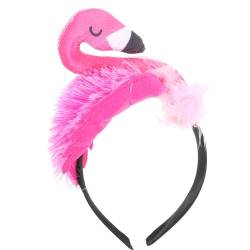 ifundom 8 Stk Flamingo-stirnband Flamingo-party-kopfschmuck Sommerkleid Baby Mädchen Kostüm Flamingo-hut Make-up-stirnband Haargummis Für Frauen Flamingo-kostüm Kind Bilden Kleidung Samt von ifundom