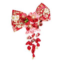 ifundom Haarnadel Im Japanischen Stil Haarspangen Für Damen Kirschblüten-haarnadel Haarspangen Mit Chinesischen Quasten Haarschleife Haarspange Haarstock Kimono Baumwolle Frau von ifundom