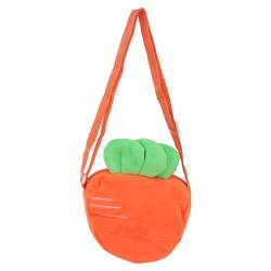 ifundom Karotte Geldbörse Spielzeug Karotten Tasche Fasching Süße Handtasche Obst Geldbörse Tasche Kleinkind Canvas-Handtasche Kawaii Geldbörse Karotten+Tasche Mini Geschenk Reisen von ifundom