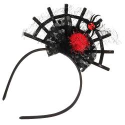 ifundom Maskerade-party-stirnband Spinnen-stirnband Für Frauen Halloween-haarband Halloween-stirnbänder Für Erwachsene Spinnennetz-haarreifen Gittergewebe Erwachsener Haarschmuck von ifundom