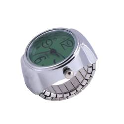 ifundom Schale edelstahlschale Edelstahlgehäuse elastische Uhr Digitaluhr für Männer Ringuhr für Männer Geschenk Legierung Anschauen Quarzuhren Fingeruhr Mann Silberne Schale von ifundom