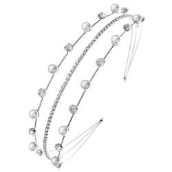 ifundom Strass Stirnband Hochzeit Haarband Frauen Kopfschmuck Braut Haarschmuck von ifundom