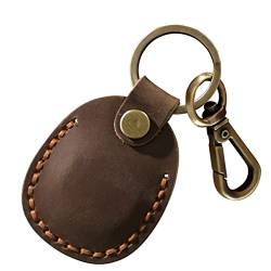 ihreesy Schlüsselanhänger PU Leder,Niedlich Schlüsselring Taschenanhänger Autoschlüsselbund Keychain Schlüsselhalter Schlüsselkette Tasche Anhänger Ornamente Geschenk für Männer und Frauen,Braun von ihreesy