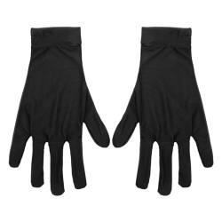 iiniim Damen Sexy Glänzende Nylon Handschuhe Glossy Öl Abendhandschuhe Opernhandschuhe Clubwear Handschuhe für Opera Party Maskerade Karneval Schwarz One Size von iiniim