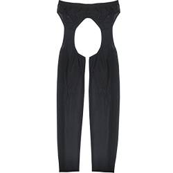 iiniim Sexy Männer Stretch Pants Tight Pants Hose Unterwäsche mit offenem Schritt (Schwarz) von iiniim