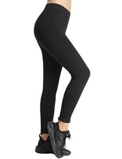 Leggings hosen damen Schwarz Hosen Laufen hose joggings hose slim fit,GroBe M von iloveSIA