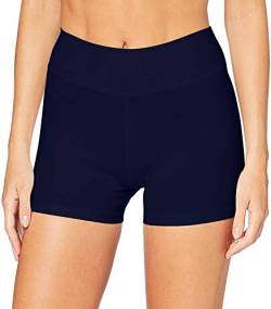 iloveSIA Damen Shorts Kurze Radlerhose Sportshorts Tanzshorts Fitness Yoga Hotpants aus Baumwolle Unterziehhose Biker Shorts Dunkelblau S von iloveSIA