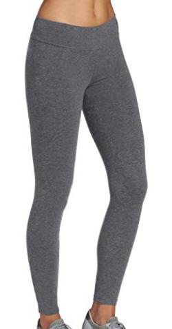 iloveSIA Damen Sport Leggings aus Baumwolle Mädchen Lange Blickdichte Sporthose Joggings Hose Tights Zuhause Yoga Gym Grau,XL von iloveSIA