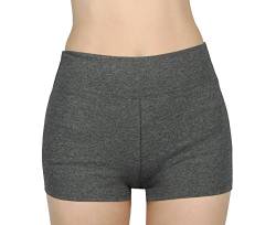 iloveSIA Short Mädchen Yoga Sport Shorty grau Sport kurzen Hosen Strecken Laufen Damen Shorts,S von iloveSIA