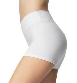 iloveSIA Sport-Hotpants Damen Badeshorts Shorty Baumwolle weiß Unterwäsche Joggingshorts Fitness,S von iloveSIA