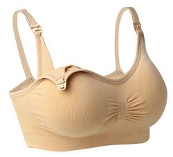 iloveSIA Unterwäsche Schwangerschafts-Still-BH Maternity Bralette,Farbe ekrü,Größe L fit 80BC von iloveSIA