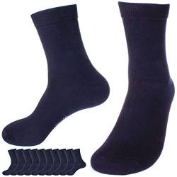 immer 10 Paar Premium Socken Baumwolle, Unisex für Damen und Herren (Blau, 39-42) von immer