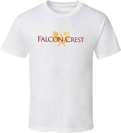 Falcon Crest TV Show Soap Opera T Shirt White T-Shirts & Hemden(Large) von importance