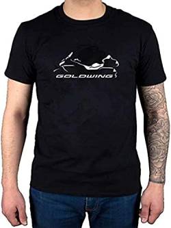 Fashion Goldwing Motorcycle Cruiser Logo T Shirt Tops T-Shirts & Hemden(XX-Large) von importance