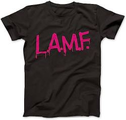 LAMF L.A.M.F As Worn by Johnny Thunders T-Shirt 100% Cotton Black T-Shirts & Hemden(Medium) von importance