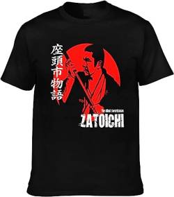 Zatoichi The Blind Swordsman Men's Cool Round Neck Cotton Short Sleeve T-Shirt T-Shirts & Hemden(Large) von importance