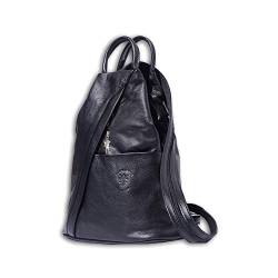 imppac Florence echtes Leder Rucksack Tasche Damen Schultertasche schwarz D3OTF604S von imppac