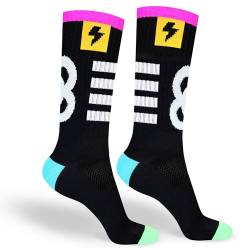 Sport-Socken für Männer und Frauen - Ideale Socken für Laufen, Basketball, Radfahren und Padel - Inshock Barcelona von in s(h)ock Barcelona