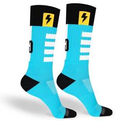 Sport-Socken für Männer und Frauen - Ideale Socken für Laufen, Basketball, Radfahren und Padel - Inshock Barcelona von in s(h)ock Barcelona