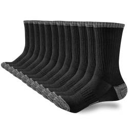 inaWarm Wandersocken Damen 39-42 35-38, Socken Damen Sportsocken Atmungsaktive Gepolsterte Thermische Baumwolle Laufsocken，Outdoor Anti-Blasen Dicke Multi Performance Athletic 6 Paar von inaWarm