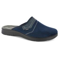 Inblu Herren Applikation Hausschuh, blau, 43 EU von inblu