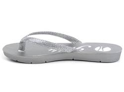 inblu Damen Flip-Flops für Pool Glitter Hausschuh, Silber/schwarz, 39 EU von inblu