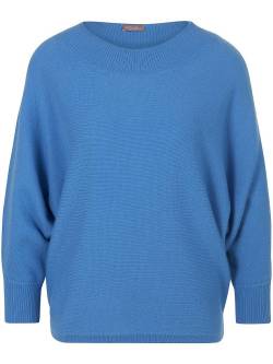 Rundhals-Pullover aus 100% Premium-Kaschmir include blau von include