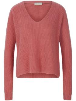 V-Pullover aus 100% Premium-Kaschmir include pink von include