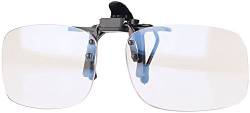 infactory Blaulichtfilter: Augenschonender Brillen-Clip, Blaulicht-Filter für Bildschirme, UV 400 (Blaulichtfilter Brillenaufsatz, Blaulichtfilter Clip On, Brille Brillenträger) von infactory