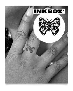 Inkbox Temporary Tattoos, Semi-Permanent Tattoo, One Premium Easy Long Lasting, Waterproof Temp Tattoo with For Now Ink - Lasts 1-2 Weeks, Be Still, 1 x 1 in von inkbox