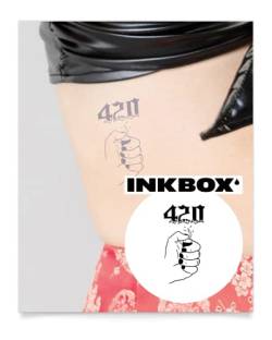 Inkbox Temporary Tattoos, Semi-Permanent Tattoo, One Premium Easy Long Lasting, Waterproof Temp Tattoo with For Now Ink - Lasts 1-2 Weeks, Blazin', 3 x 3 in von inkbox
