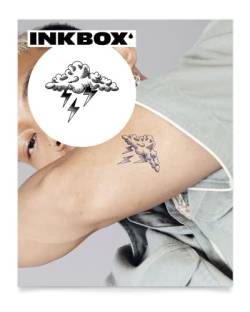 Inkbox Temporary Tattoos, Semi-Permanent Tattoo, One Premium Easy Long Lasting, Waterproof Temp Tattoo with For Now Ink - Lasts 1-2 Weeks, Changes, 3 x 3 in von inkbox
