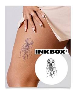 Inkbox Temporary Tattoos, Semi-Permanent Tattoo, One Premium Easy Long Lasting, Waterproof Temp Tattoo with For Now Ink - Lasts 1-2 Weeks, Echoes, 6 x 3 in von inkbox