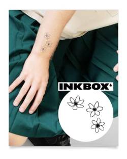 Inkbox Temporary Tattoos, Semi-Permanent Tattoo, One Premium Easy Long Lasting, Waterproof Temp Tattoo with For Now Ink - Lasts 1-2 Weeks, Fallen, 3 x 3 in von inkbox