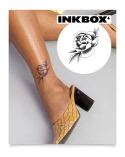 Inkbox Temporary Tattoos, Semi-Permanent Tattoo, One Premium Easy Long Lasting, Waterproof Temp Tattoo with For Now Ink - Lasts 1-2 Weeks, Falura, 3 x 3 in von inkbox
