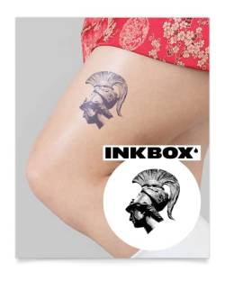 Inkbox Temporary Tattoos, Semi-Permanent Tattoo, One Premium Easy Long Lasting, Waterproof Temp Tattoo with For Now Ink - Lasts 1-2 Weeks, Fierce Goddess, 4 x 4 in von inkbox