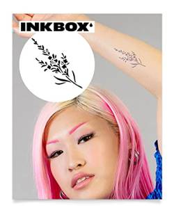 Inkbox Temporary Tattoos, Semi-Permanent Tattoo, One Premium Easy Long Lasting, Waterproof Temp Tattoo with For Now Ink - Lasts 1-2 Weeks, Lafant, 3 x 3 in von inkbox