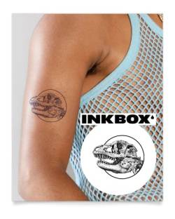 Inkbox Temporary Tattoos, Semi-Permanent Tattoo, One Premium Easy Long Lasting, Waterproof Temp Tattoo with For Now Ink - Lasts 1-2 Weeks, Sue, 3 x 3 in von inkbox