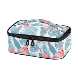 innewgogo Flamingo Wiederverwendbare Lunch-Taschen für Damen und Herren, auslaufsichere Kühltasche mit doppeltem Reißverschluss, isolierter Lunchbehälter mit Griff für Büro, Picknick, Wandern, Strand, von innewgogo