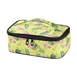 innewgogo Flamingo-wiederverwendbare Lunch-Taschen für Jungen und Mädchen, auslaufsicher, Kühltasche mit Doppelreißverschluss, Lebensmittel-Handtaschen mit Griff für Büro, Picknick, Wandern, Strand, von innewgogo