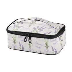 innewgogo Wiederverwendbare Lunchtasche mit Lavendelblumen, für Jungen und Mädchen, auslaufsicher, Kühltasche mit Doppelreißverschluss, Lunchtasche mit Griff, für Büro, Picknick, Wandern, Strand, von innewgogo