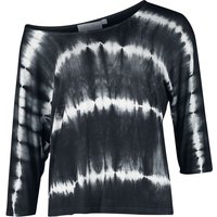 Innocent - Gothic Langarmshirt - Solana Top - XS bis 4XL - für Damen - Größe 4XL - schwarz/weiß von innocent