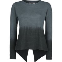 Innocent - Gothic Strickpullover - Mazarine Top - XL bis 3XL - für Damen - Größe 3XL - grau/schwarz von innocent